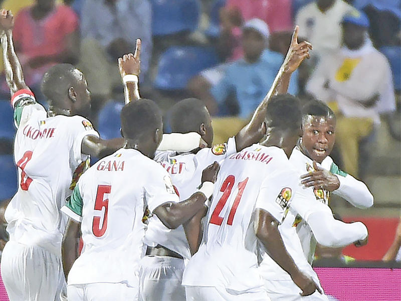 جانب من فرحة المنتخب السنغاليn