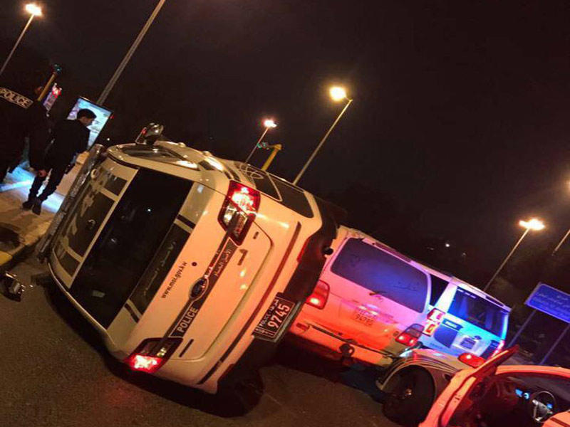 الدورية بعد الحادث