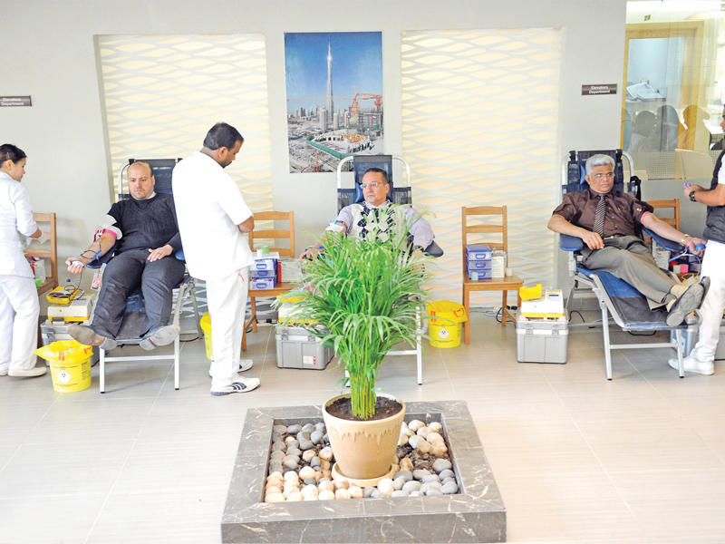 جانب من حملة التبرع 