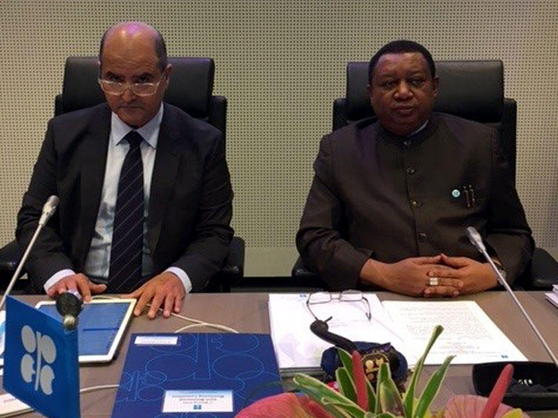 رئيس اللجنة الوزارية المعنية بخفض الانتاج وير النفط الكويتي عصام المرزوق لدى افتتاحه اعمال اللجنة صباح اليوم في مقر المنظمة