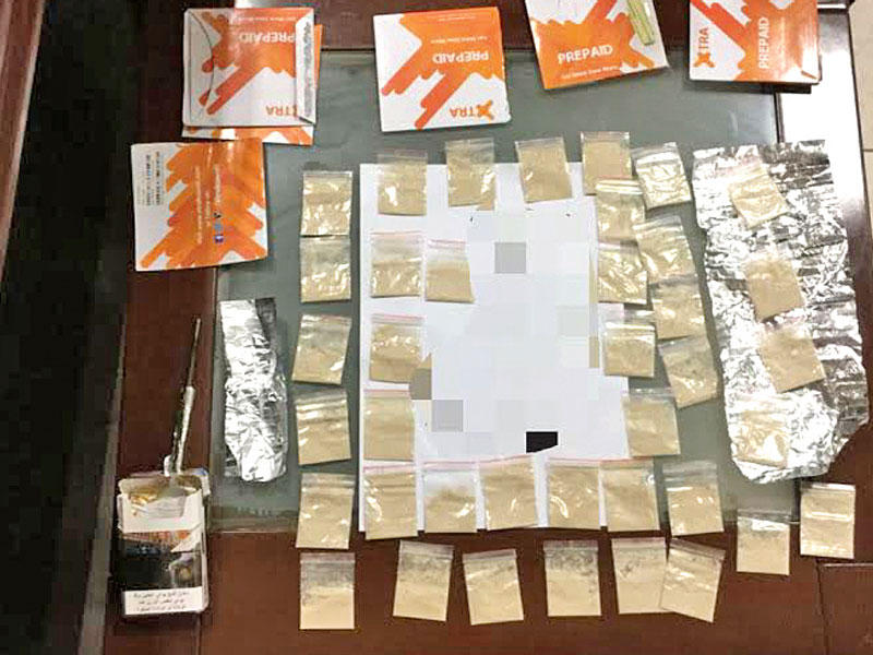 جانب من المضبوطات