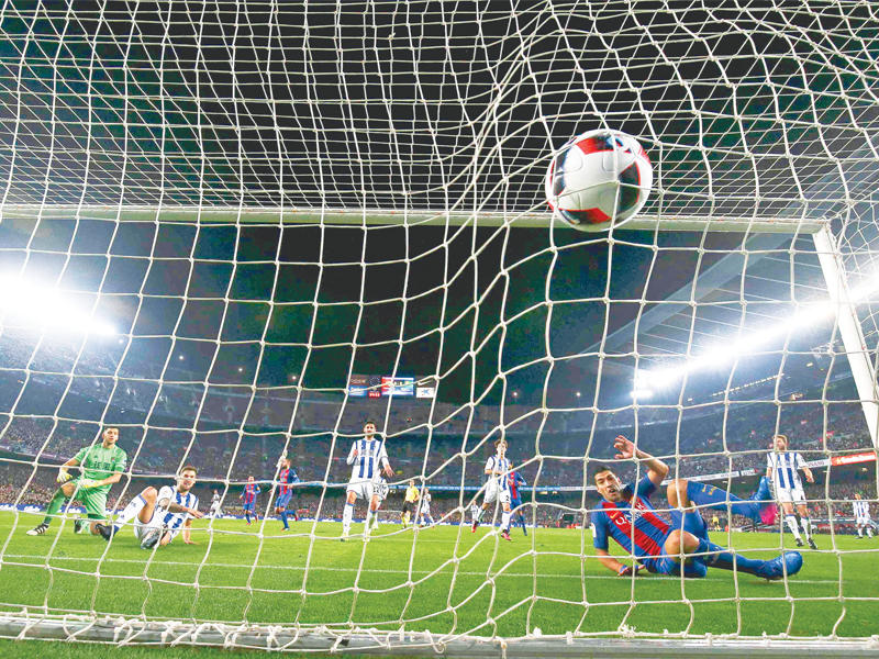 الهدف الرابع لبرشلونة يسكن شباك ريال سوسييداد