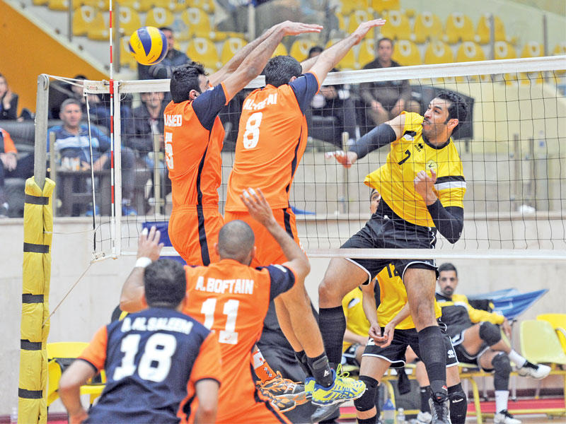 لقاء سابق بين القادسية وكاظمة في الكرة الطائرة