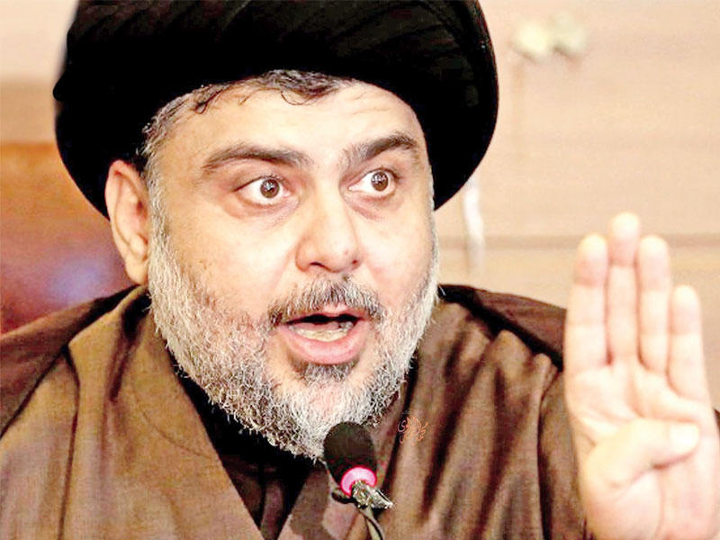  رجل الدين الشيعي العراقي مقتدى الصدر
