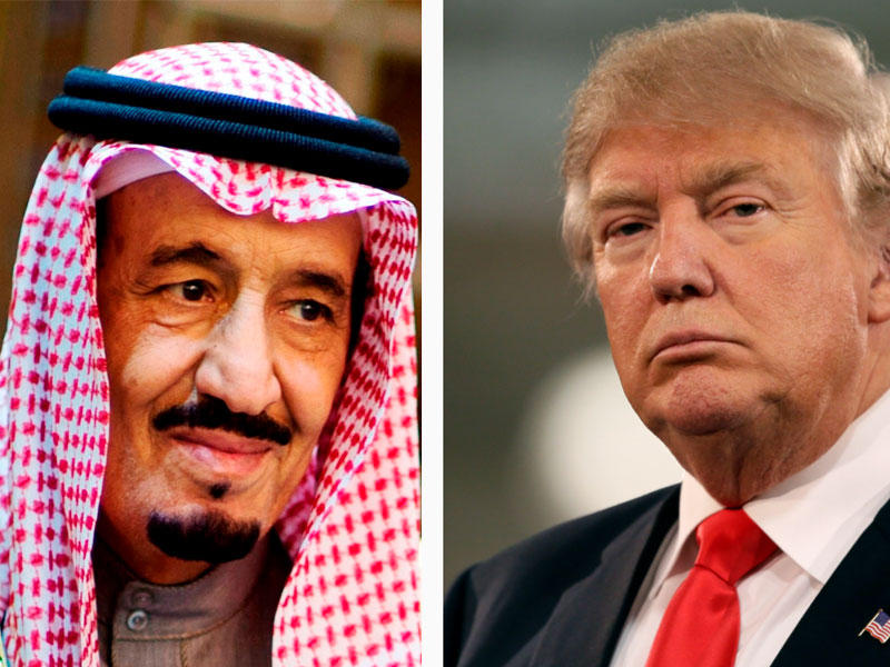 الرئيس الأميركي دونالد ترامب والعاهل السعودي الملك سلمان بن عبدالعزيز 