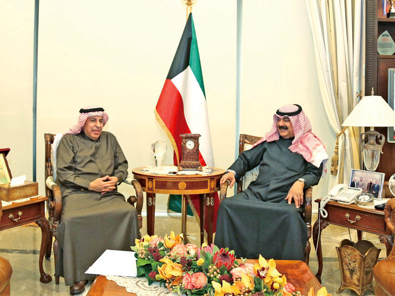 الجارالله خلال لقائه سفير السعودية 