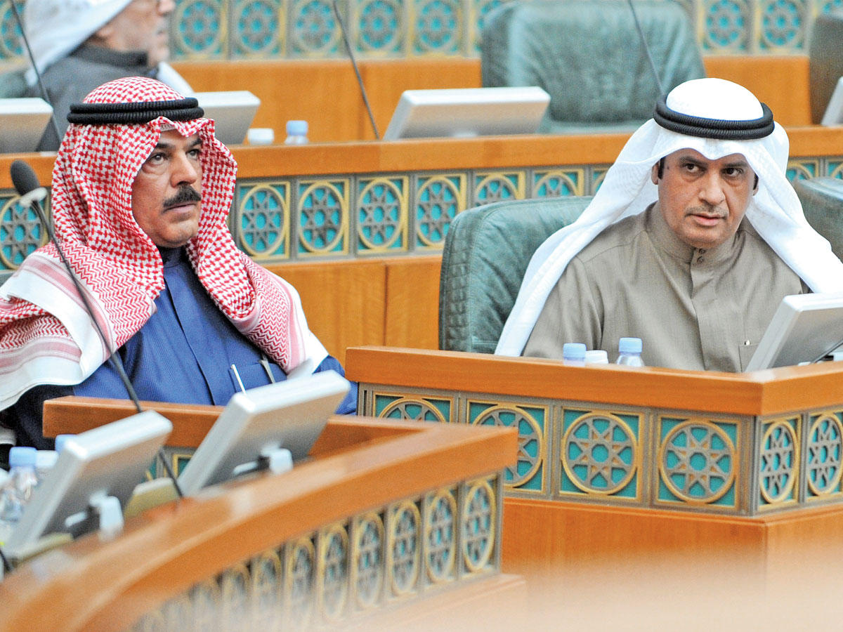 الخالد والعزب خلال الجلسة