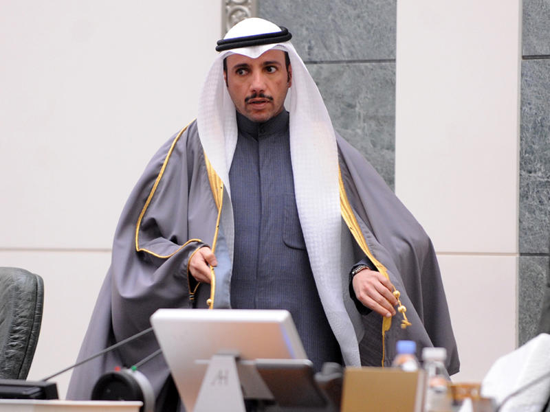 رئيس مجلس الأمة مرزوق الغانم خلال جلسة اليوم