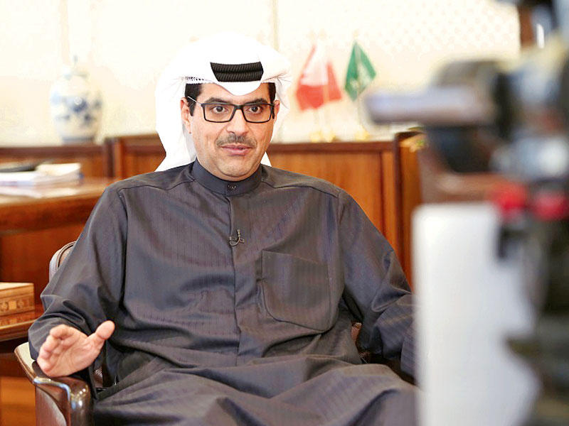 مازن الناهض متحدثاً إلى تلفزيون «سكاي نيوز»