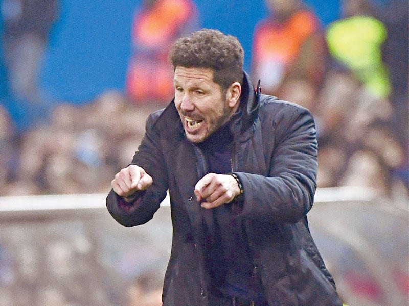  دييغو سيميوني المدير الفني لأتلتيكو مدريد