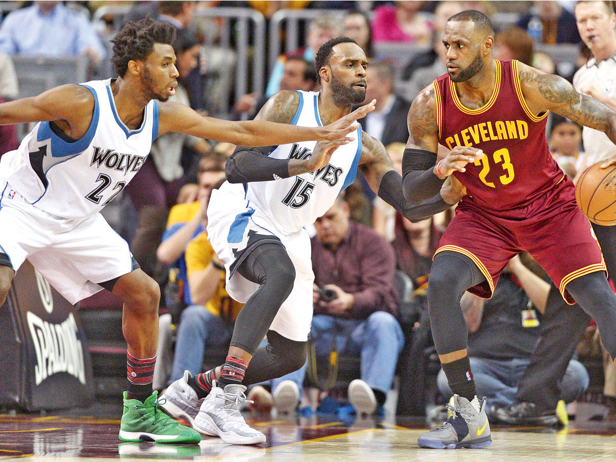 جانب من مواجهة كليفلاند ومينيسوتا