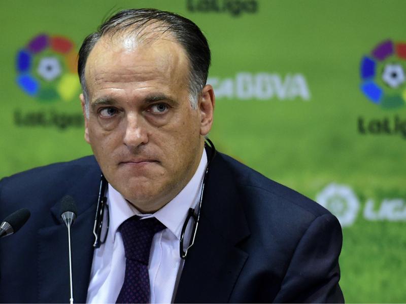 رئيس رابطة الدوري الاسباني لكرة القدم خافيير تيباس