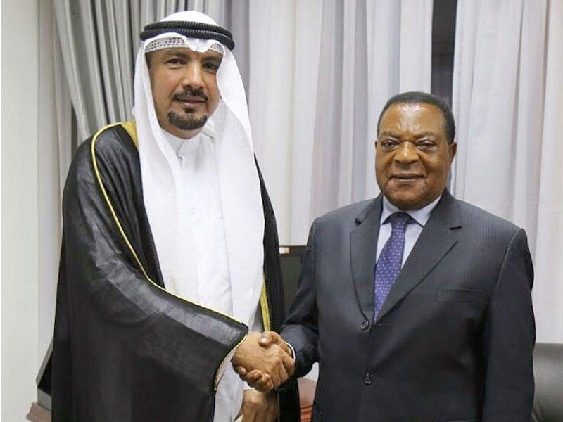 سفير الكويت في تنزانيا جاسم الناجم ووزير خارجية تنزانيا أوغستين ماهيغا