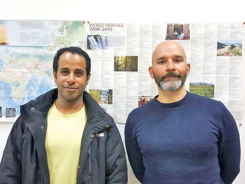 أندريه ديميكالي مع حامد المطيري