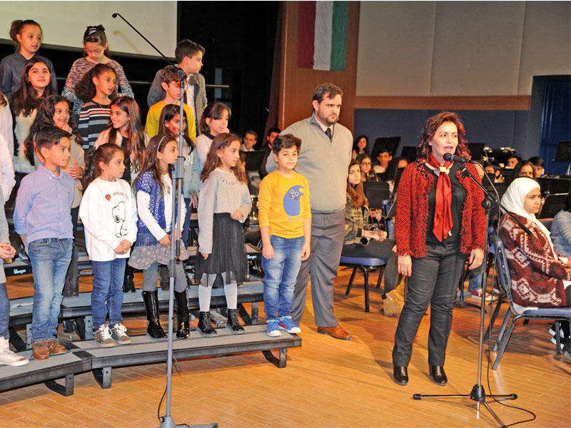 سامرة الريس متحدثة خلال المعرض السنوي 