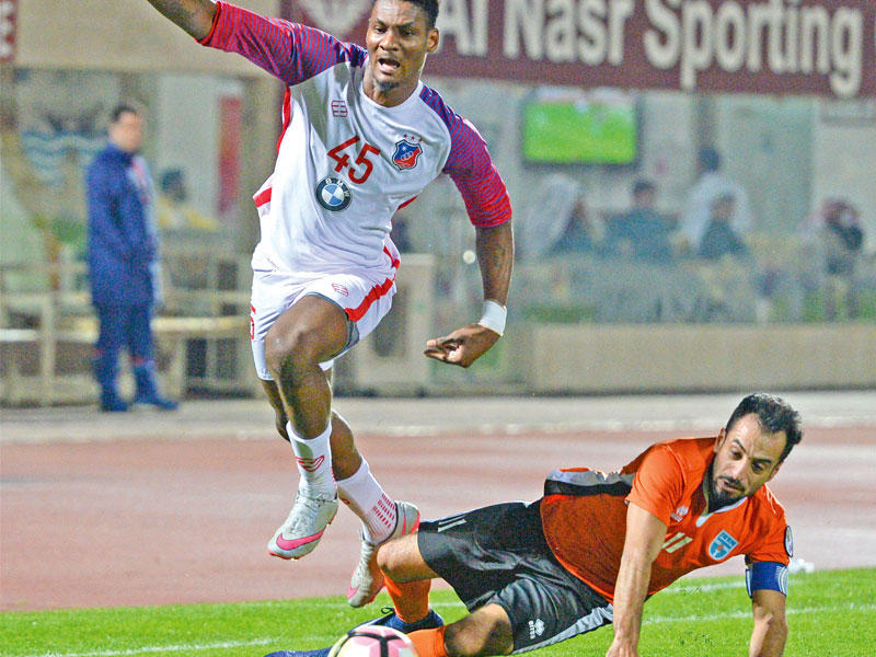 جانب من مباراة كاظمة والكويت