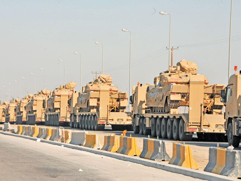 القوة القطرية المشتركة في تمرين (فهود الصحراء)