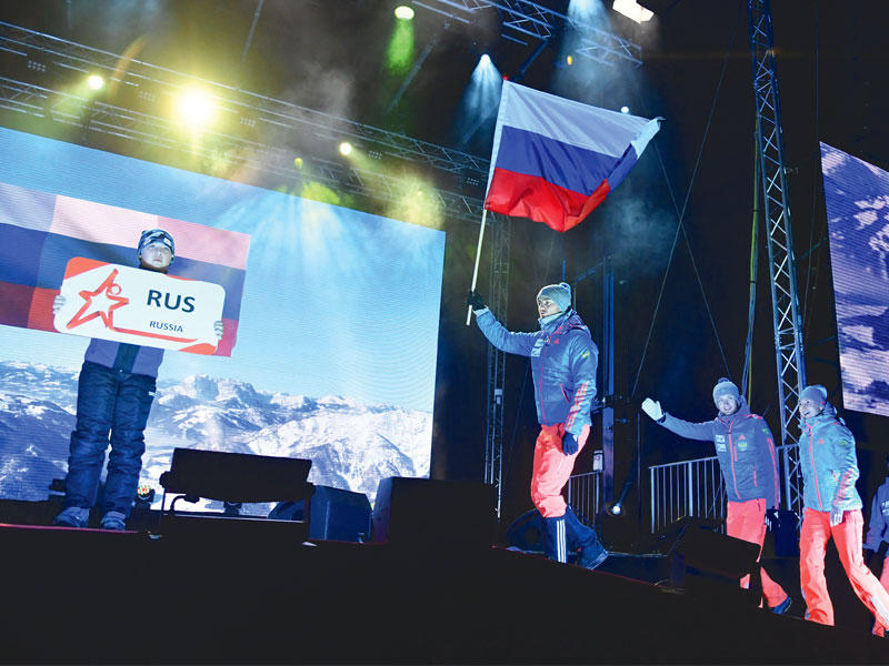 الفريق الروسي المشارك في بطولة العالم للبياثلون 2017