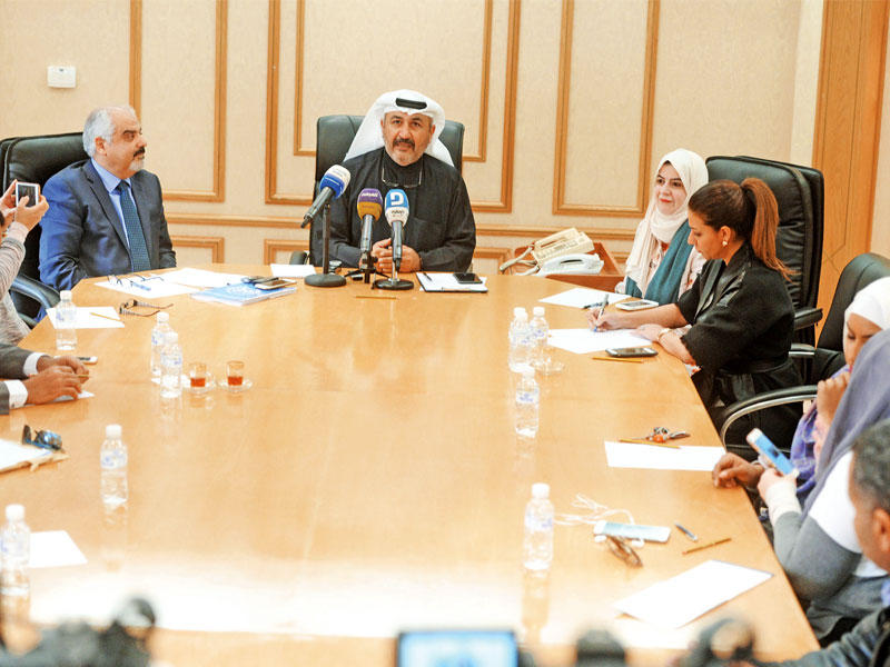 جانب من المؤتمر الصحافي لـ«الصحة» 