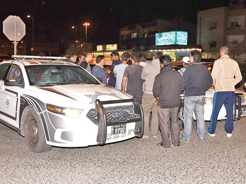 جانب من إجراءات الحملة الأمنية في السالمية