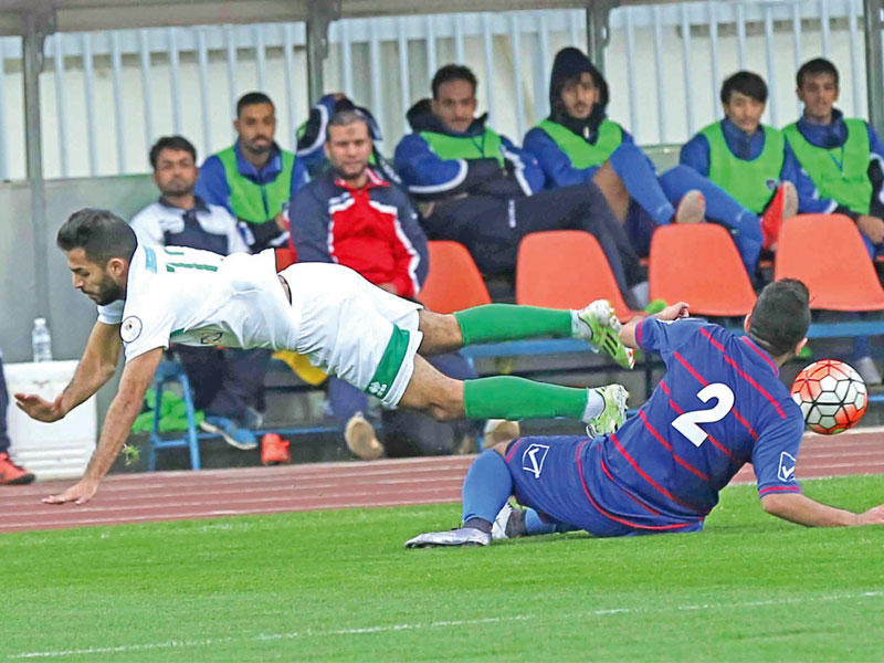 جانب من مباراة العربي والشبابn