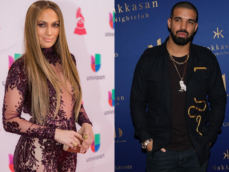  النجمة جنيفر لوبيز و النجم درايك