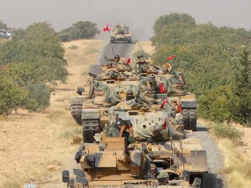 دخول القوات التركية أمس، مدينة الباب