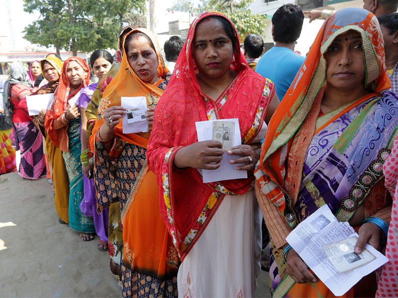  الناخبين في ولاية أوتار برادش في الهند