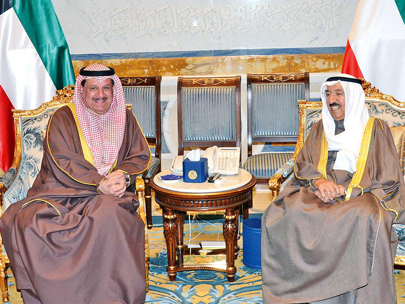 صاحب السمو مستقبلاً الكندري أمس