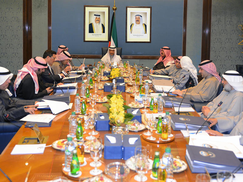  رئيس مجلس الوزراء سمو الشيخ جابر مبارك الحمد الصباح يترأٍس اجتماع المجلس 