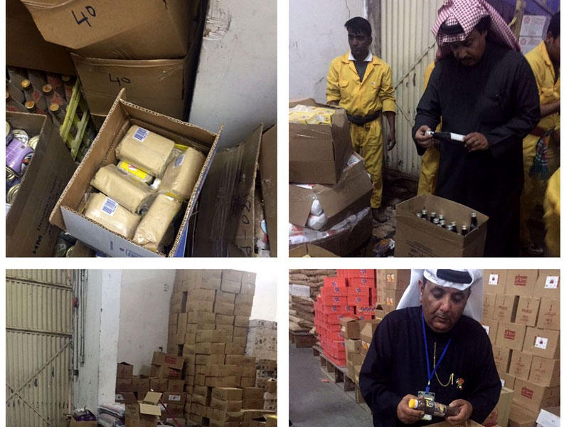 خلال مداهمة لمراقبة الاغذية والاسواق بالعاصمة