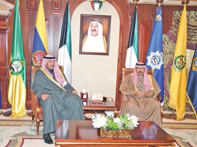 ولي العهد مستقبلاً صباح  الخالد أمس