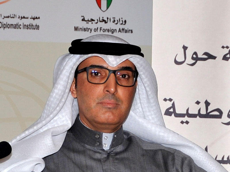  نائب مساعد وزير الخارجية ورئيس مكتب حقوق الانسان بوزارة الخارجية الكويتية المستشار طلال المطيري