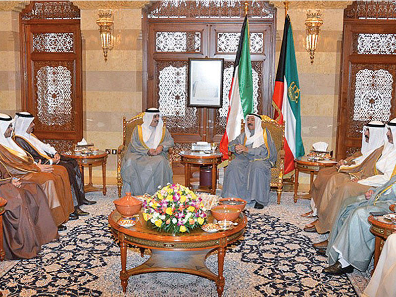الامير مستقبلا سفراء دول مجلس التعاون لدى عمان أمسn
