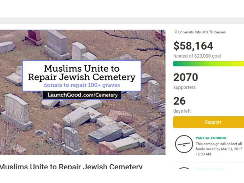 صورة من حملة التبرعات التي أطلقها المسيدي وصرصور