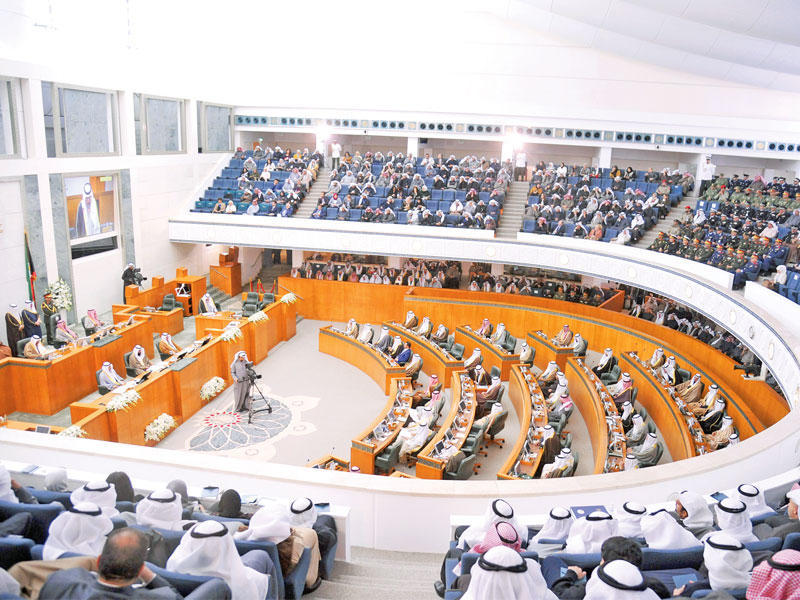 الجلسة الافتتاحية لدور الانعقاد الأول للمجلس الحالي