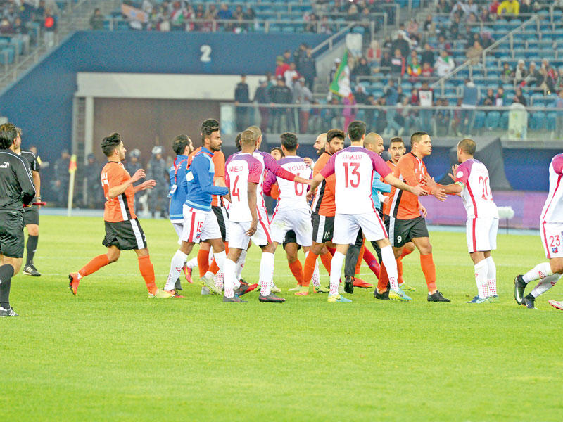 اشتباك لاعبي كاظمة والكويت بعد المباراة أدى إلى عقوبات صارمة