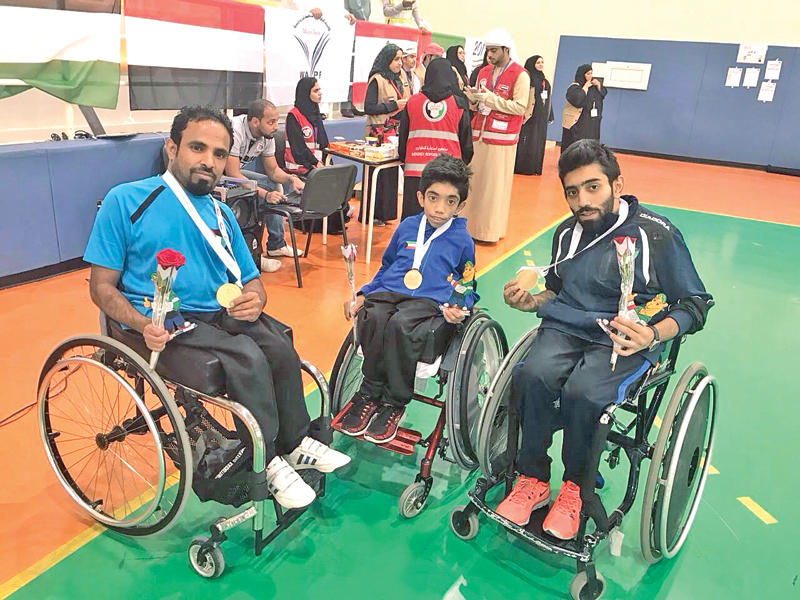 لأعبي النادي الكويتي للمعاقين
