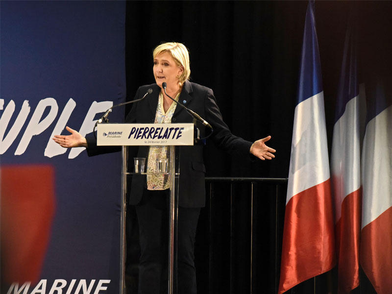 المرشحة الرئاسية مارين لوبن