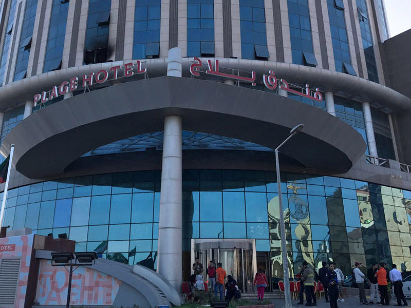 الفندق الذي اندلع فيه الحريق