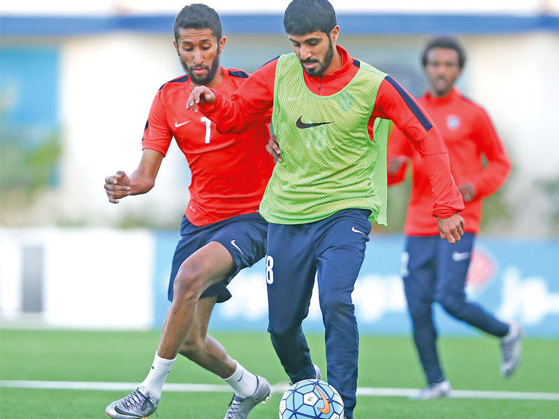 جانب من التدريب الأخير لفريق الهلال 