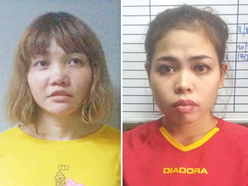 الأمرأتان المتهمتين في اغتيال كيم جونغ نام 