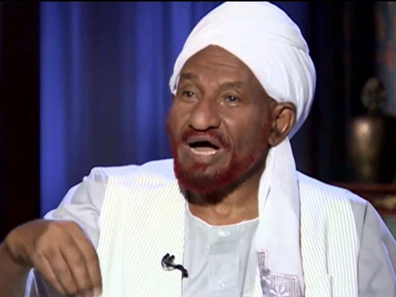 رئيس حزب الأمة القومي المعارض في السودان، الصادق المهدي