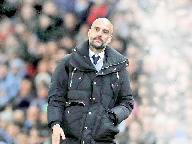  بيب غوارديولا مدرب مانشستر سيتي الإنكليزي