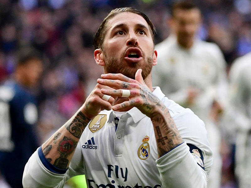 سيرجيو راموس مدافع ريال مدريد 