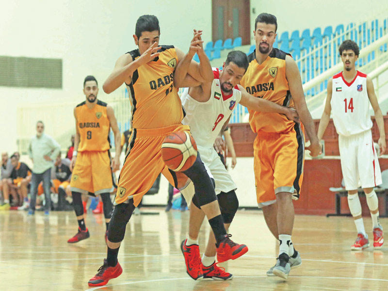 جانب من مباراة القادسية والكويت