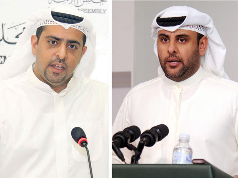 النائبان راكان النصف ويوسف الفضالة