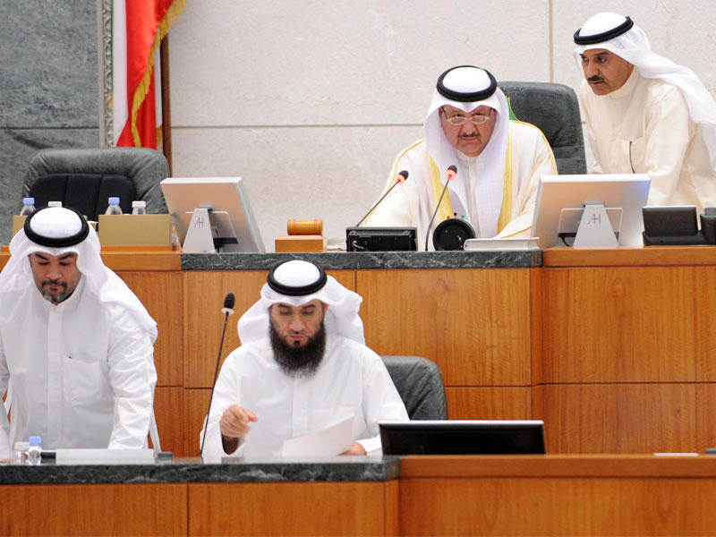 لقطة من جلسة مجلس الأمة أمس 15 مارس 2017