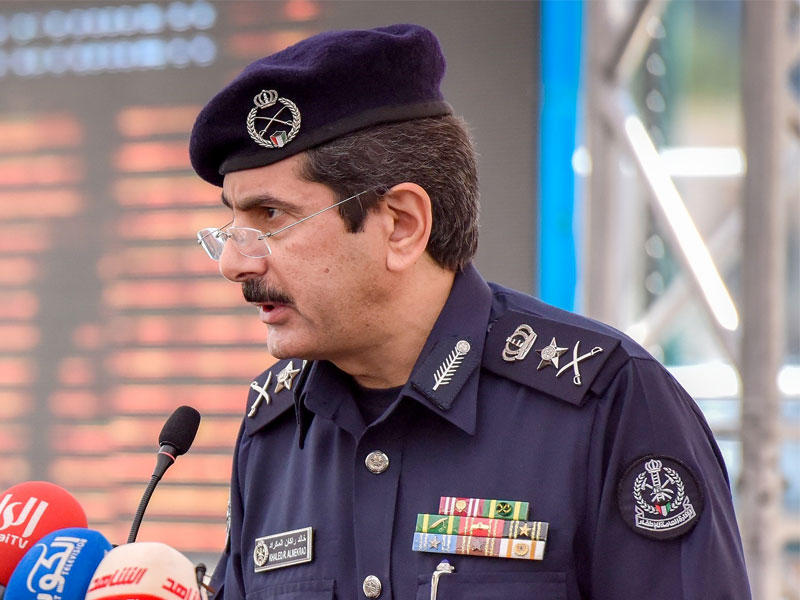  المدير العام للادارة العامة للاطفاء الفريق خالد المكراد 