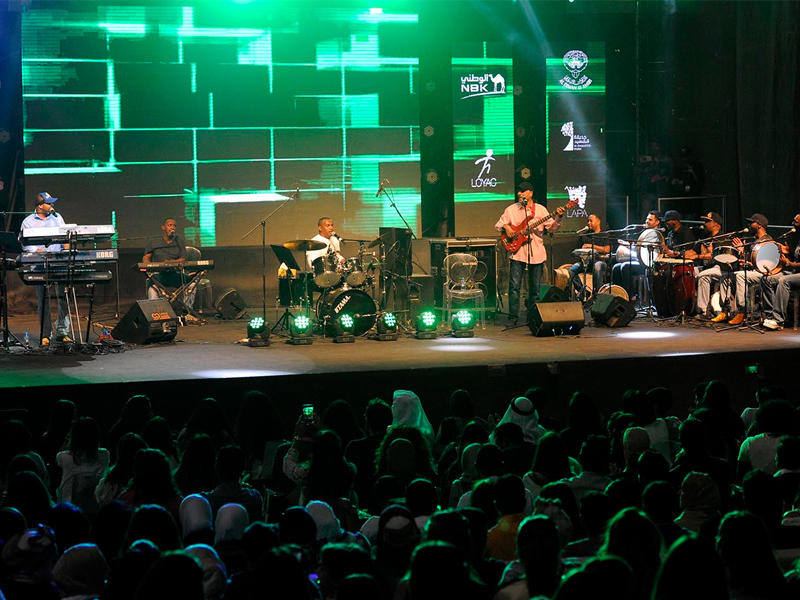 فرقة ميامي أثناء الحفل